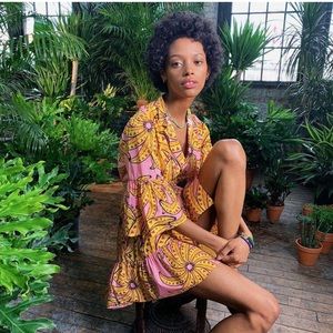 Farm Rio mini dress with belt size small